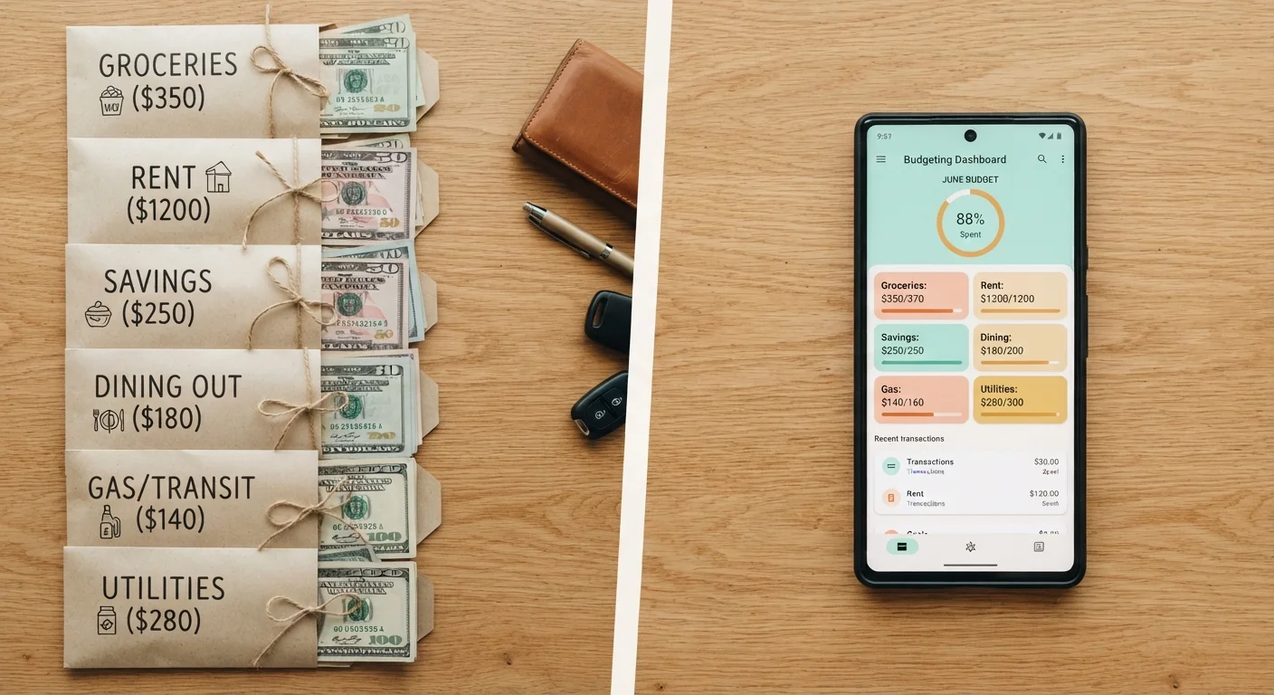 Envelope Budgeting vs. Digital Spending Trackers