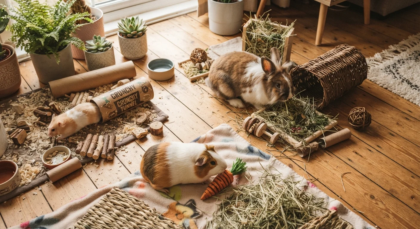 Keeping Small Pets Mentally Active: Enrichment Routines for Rabbits, Guinea Pigs, and Hamsters