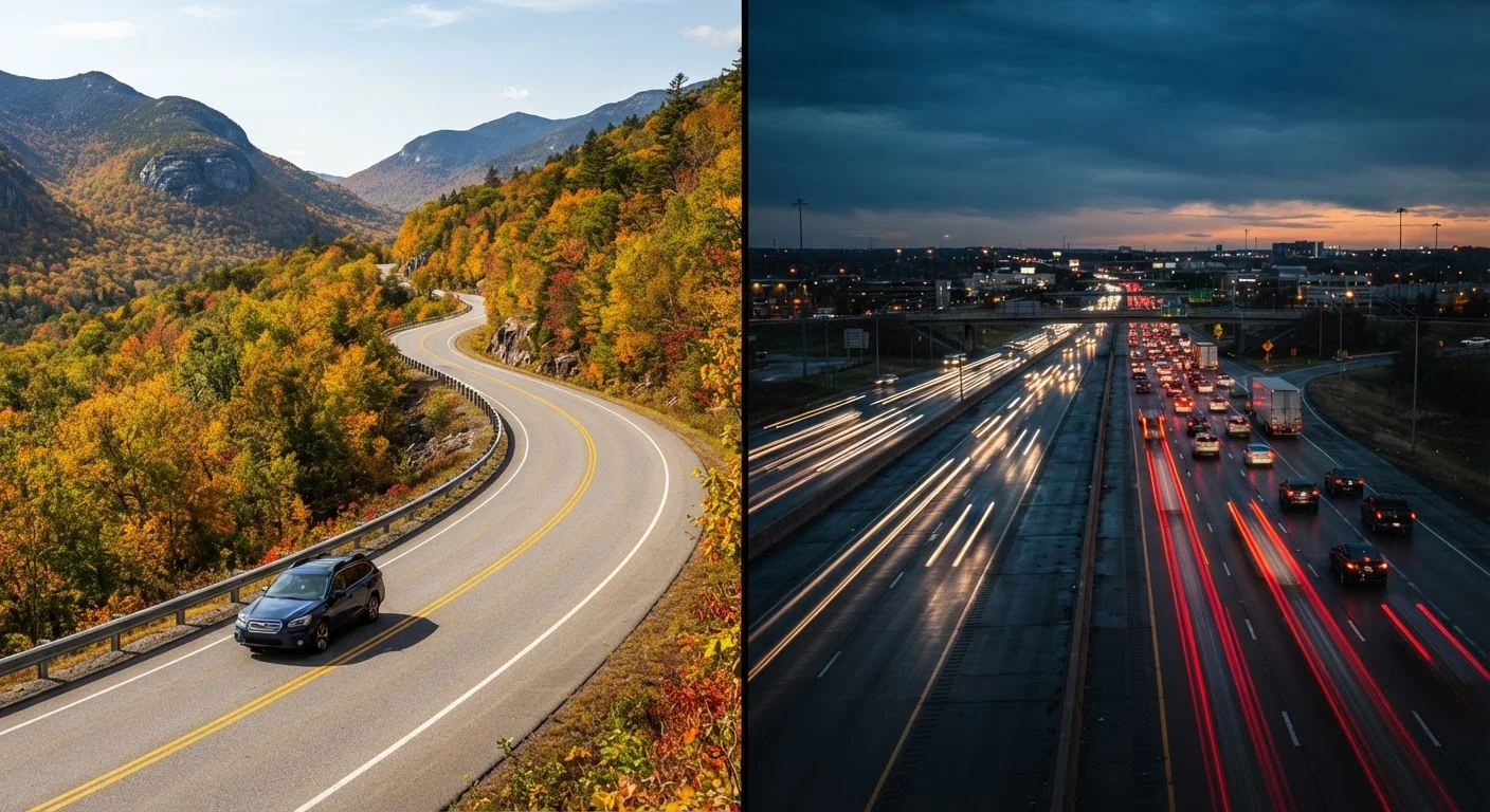Scenic Routes vs. Interstates: Choosing the Right Road for Your Journey