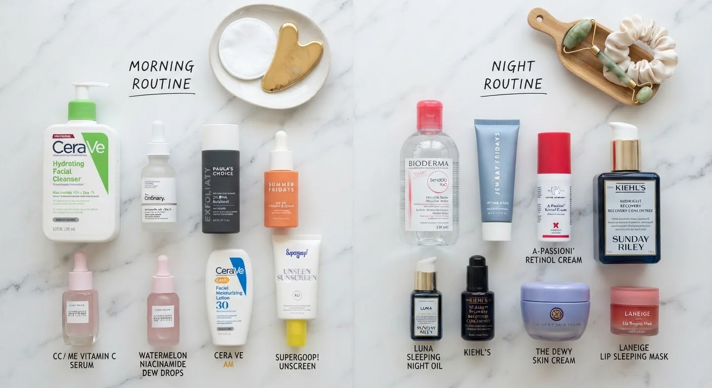 The Morning vs. Night Skincare Routine: What Belongs Where and Why
